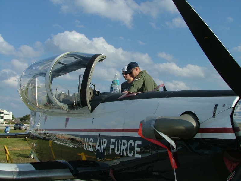 Tim on T-6ATrainer